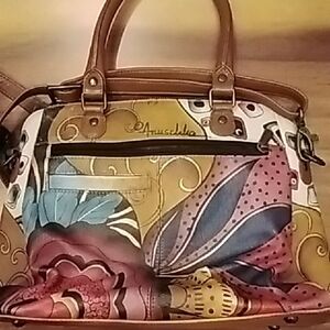 Anuschka Artistic Multicolor Satchel